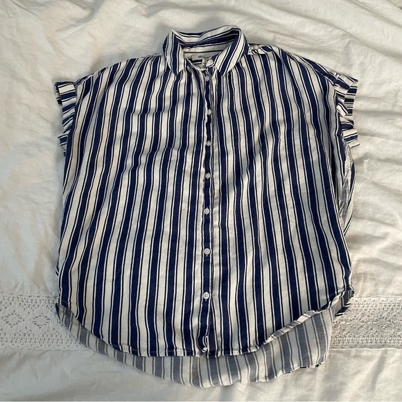 Madewell SMALL Central Shirt in Shea Stripe 100% cotton - Picture 2 of 7